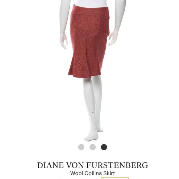 DVF "Collins" Tweed Skirt - Picture 12 of 13